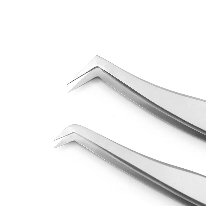 Funmix neue Wimpern verlängerung pinzette hochpräzise super feine Spitze anti statische Edelstahl esd Pinzette Make-up-Tool – Detail 3