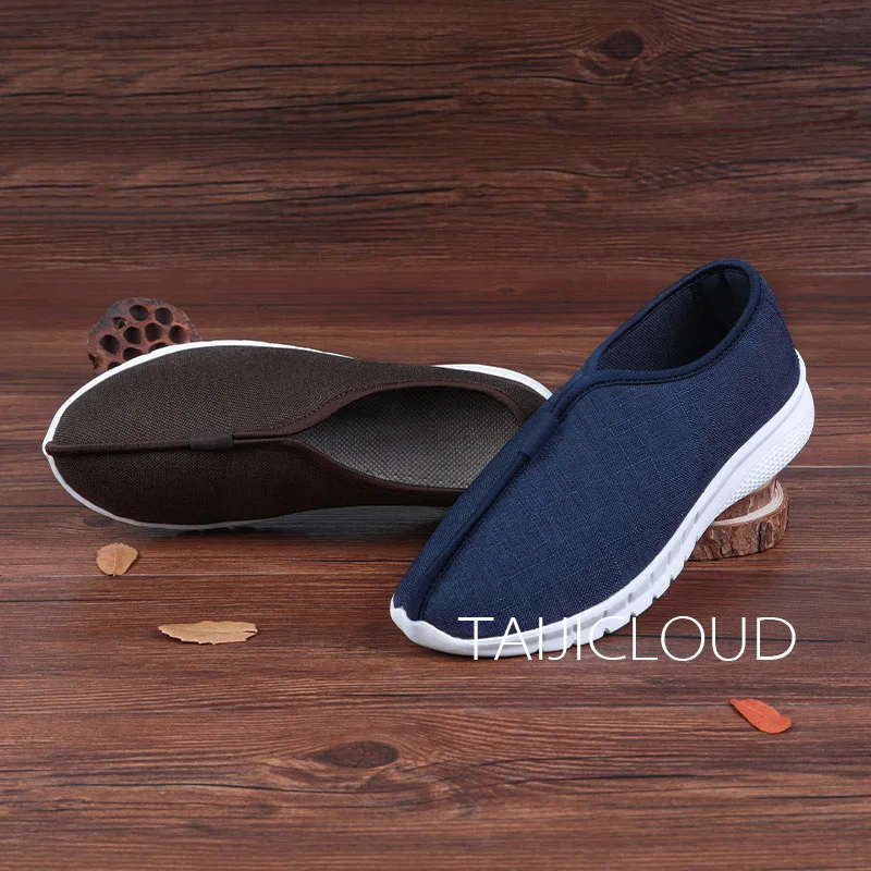 Chinese Style Linen Shoes for Father, Linen Cloth, Face Meditation, Casual Linen Shoes, Retro Shoes