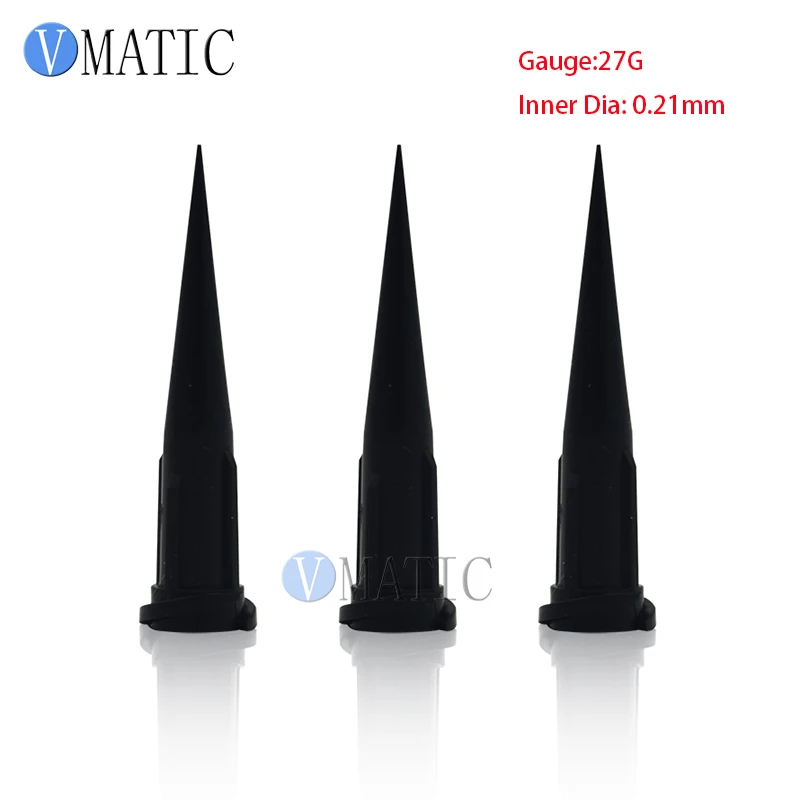 

Free Shipping 27G TT Tapered Tips Glue Dispensing Tip Plastic Black Dispensing Needle