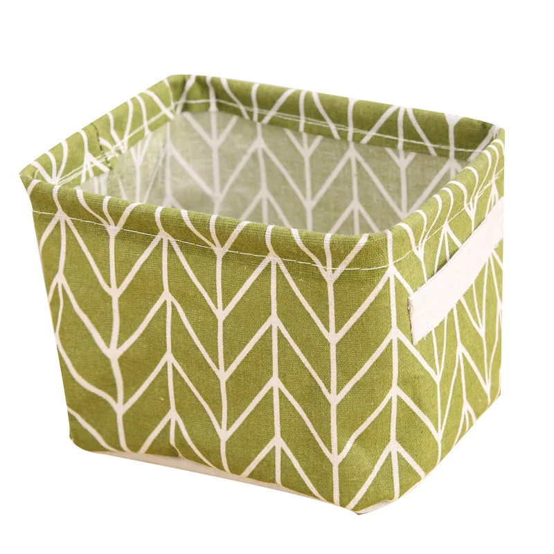 Multifunction Fresh Pastoral Fabric Storage Basket Nordic Style Storage Box Storage Baskets