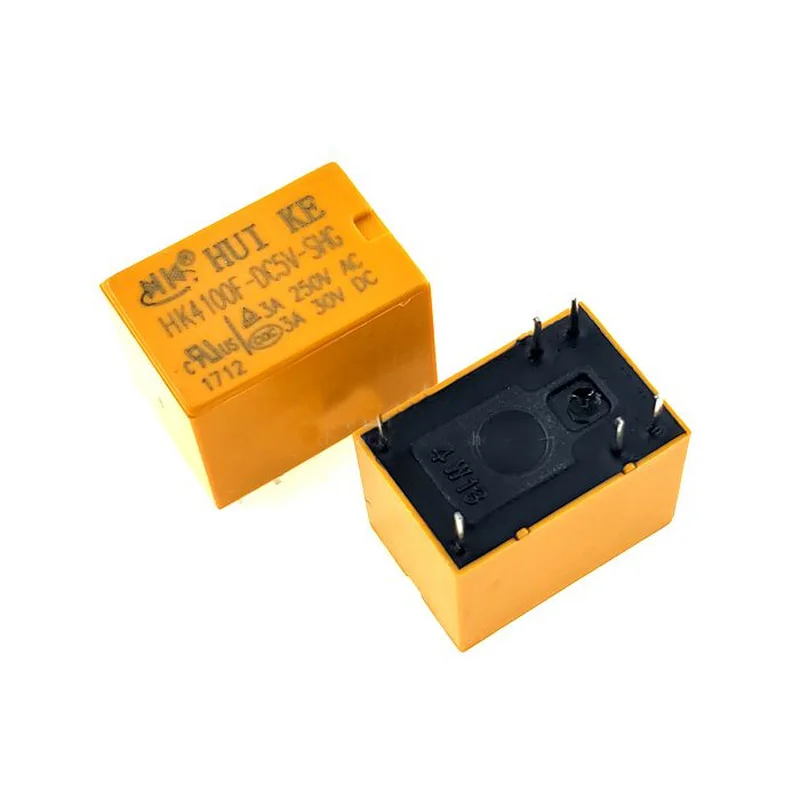 5PCS relay HK4100F-DC12V-SHG HK4100F-DC5V-SHG 6 pin 3A 3V / 5V / 9V / 12V / 24V HK4100F-DC24V-SHG HK4100F-DC3V-SHG