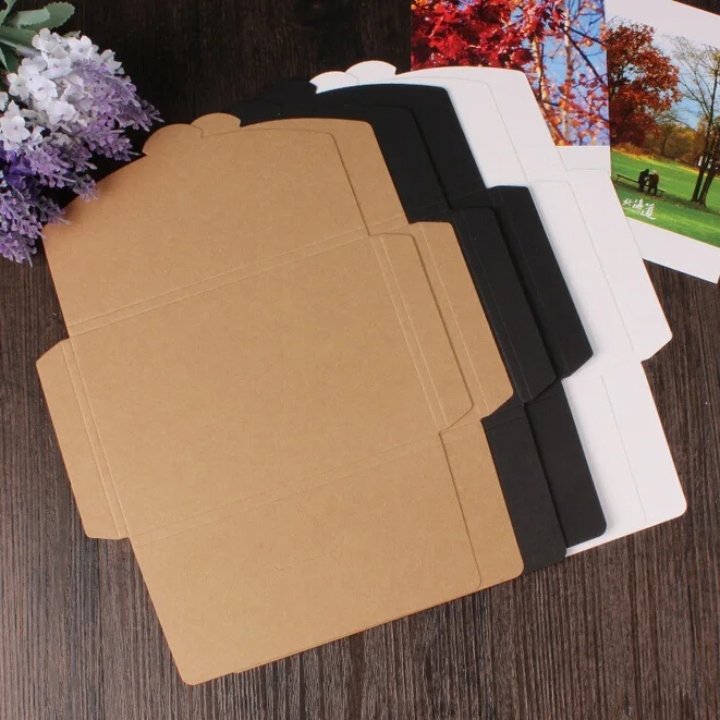 50PCS/lot Vintage Blank Kraft Paper DIY Multifunction  postcard box Package paper students' gift office school Stationery supply