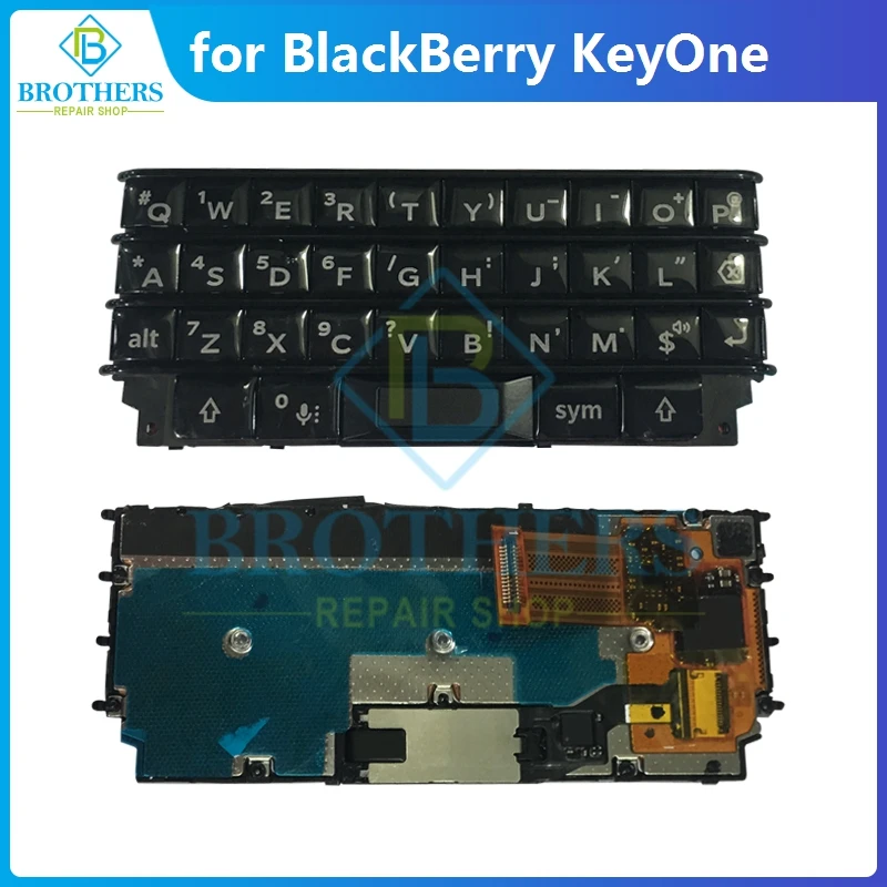 Keypad for BlackBerry Keytwo Key2 LE KeyOne DTEK70 Keyboard Button With Flex Cable Phone Replacement Parts Black Silver Test Top