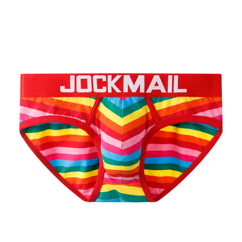 JOCKMAIL Men\'s Underwear Men Sexy Briefs Jockstrap Pouch Cuecas Cotton Panties Thongs Underpants Gay Slip Tanga Homme Srting