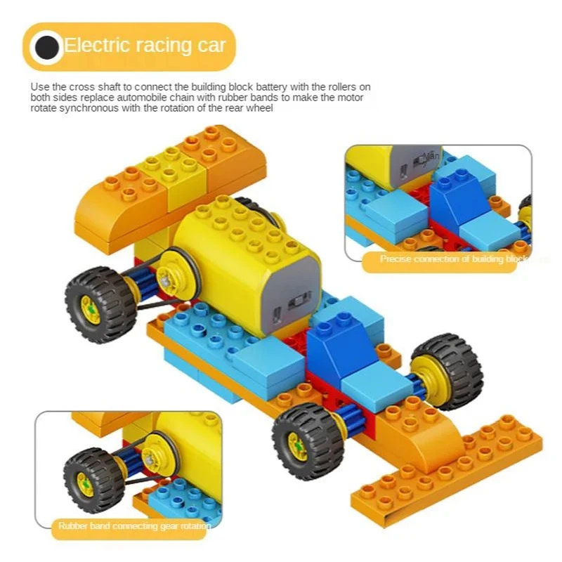 Large Particles Technical Motor Building Blocks Gear Power Function Rechargeable DIY Educational Accessories Toys For Kids Gift