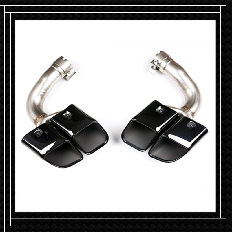 

Car Styling Exhaust Pipe For Porsche New Cayenne Sports GTS 2011-2020 Nozzles Carbon Fiber 304 Stainless Steel Muffler Tip