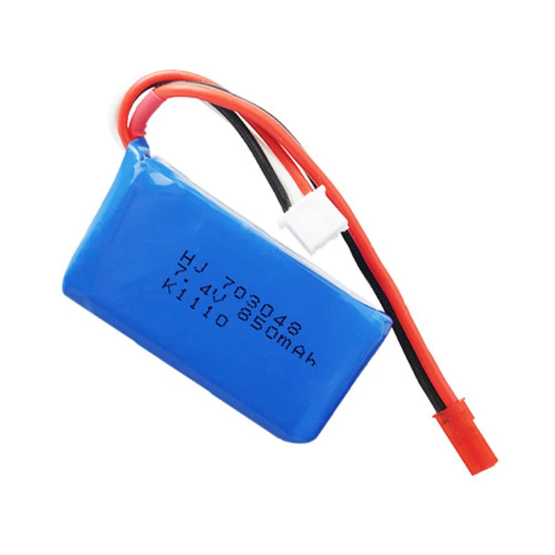 7.4v 850mah 703048 Lipo Battery X600 U829A U829X 907 V912 V262 V353 BQ202 V333 rc Quadrocopter 2S High power lithium polymer