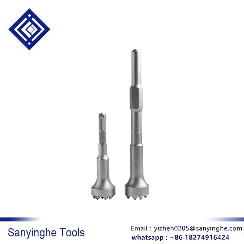 

1 piece Alloy integrated electric hammer drill flower hammer chisel head hexagonal handle square Handle hammer tool