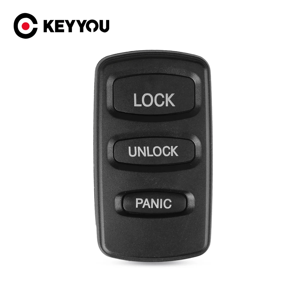 KEYYOU 3 Button Replacement Remote Key Shell Cover Case For Mitsubishi Galant Eclipse