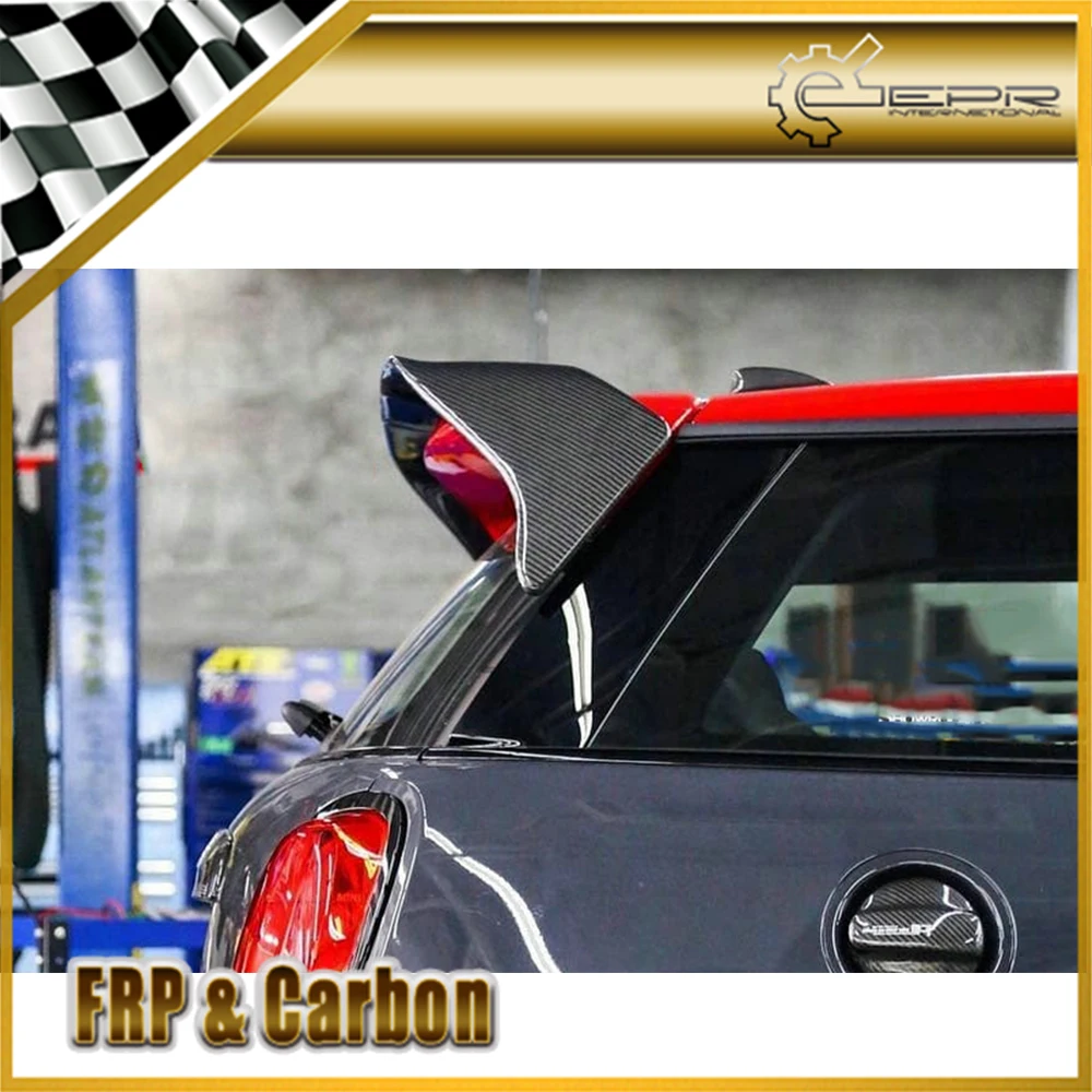 For F56 Mini Cooper S DAG Style Carbon Fiber Rear Wing Roof Spoiler (Base is Glass Fiber ) 2PCS