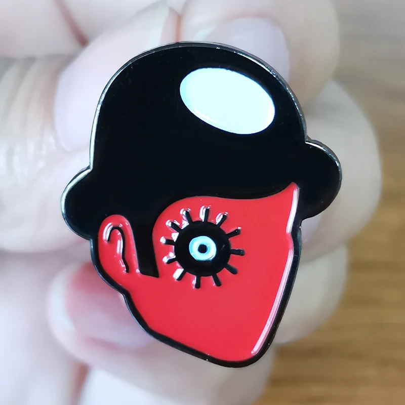 Cartoon A Clockwork Orange Ultra Brooch Pins Enamel Metal Badges Lapel Pin Brooches Jackets Jeans Fashion Jewelry Accessories