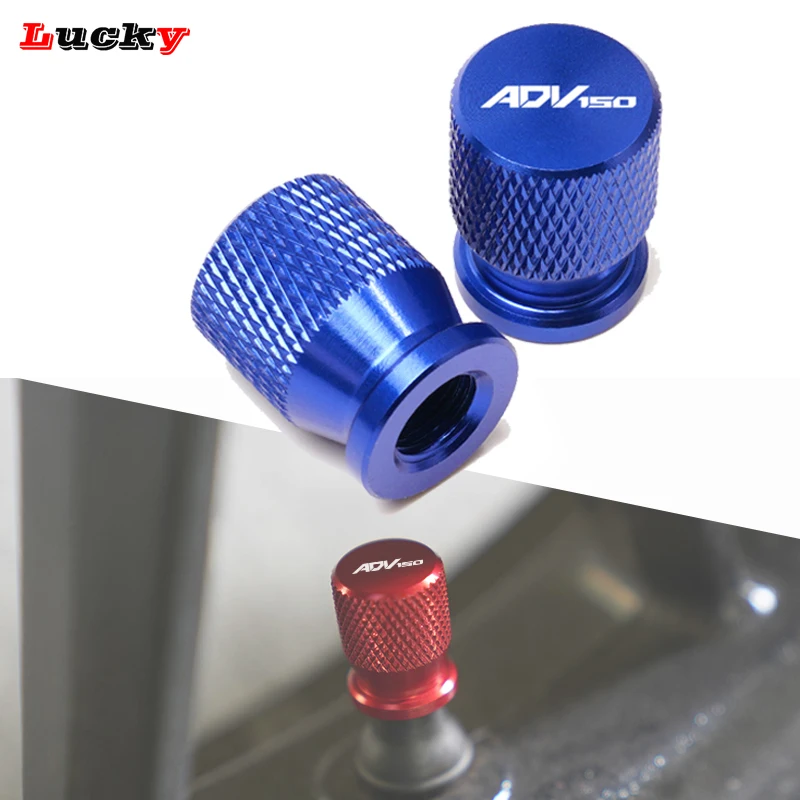 Hot Deals ADV150 Motorcycle Tire Valve Air Port Stem Cover Caps Plug CNC Aluminum Accessories For HONDA ADV150 ADV 150 2019 2020