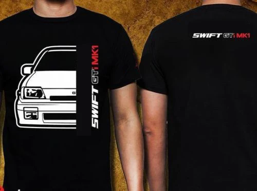 Japan Car Suz Swift Gti Mk1 Brand Men 2019 Fashion Round Neck Selling Male Natural Cotton Double-sided Adult T-Shirt