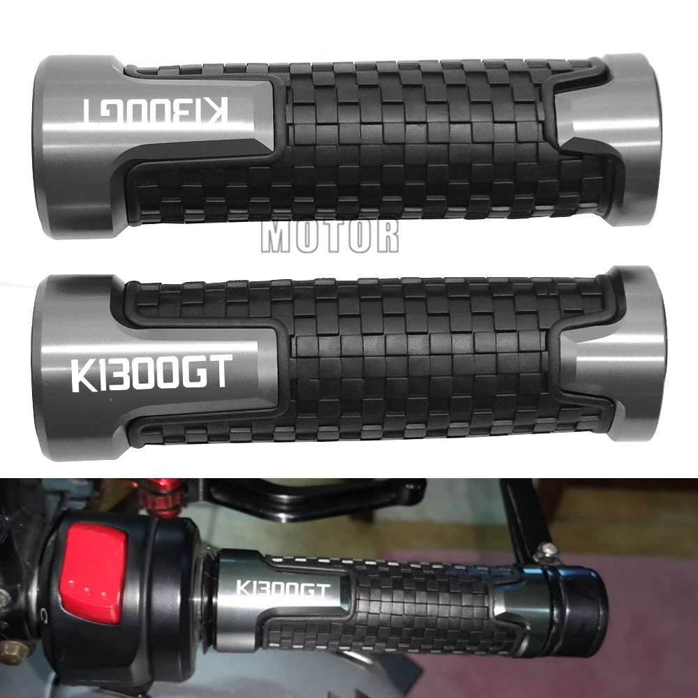 

For BMW K1300GT 2009-2016 K1300 K 1300 GT Motorcycle 7/8"22mm Anti-Slip Aluminum Rubber Handle Bar Grip Handlebar Hand Grips