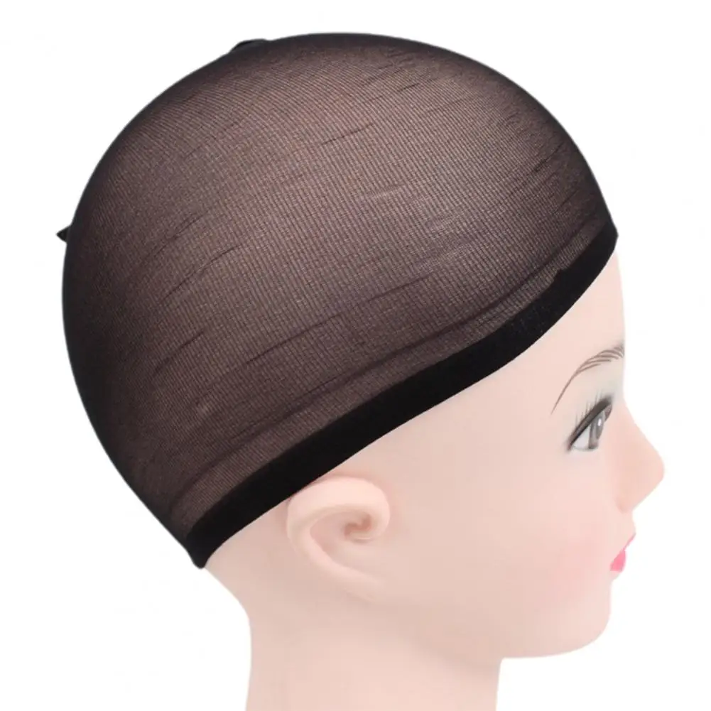 4Pcs Wig Stocking Caps Elastic Breathable Beauty Supplies Wig Close End Fishnet Mesh for Salon