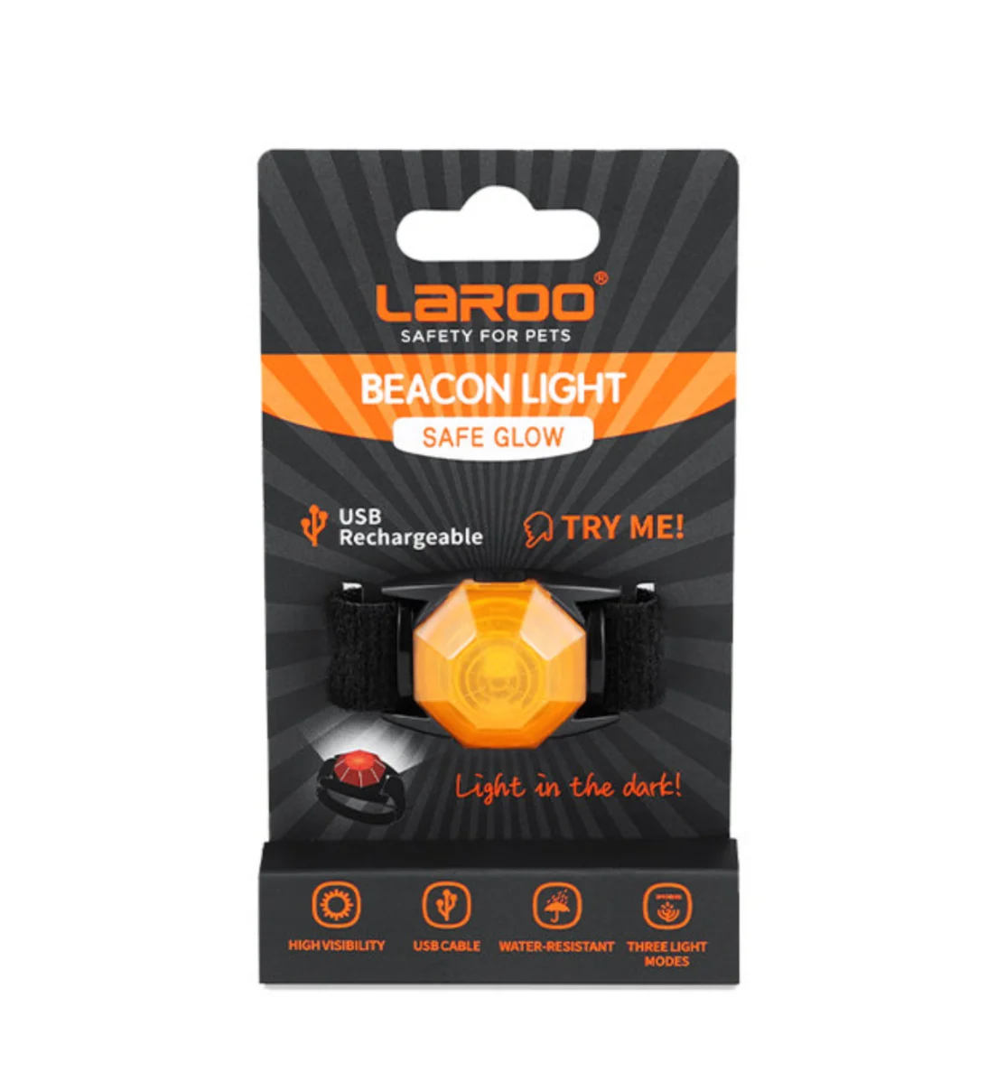 LaRoo LED Hundehalsbandlampe: Sicherheit und Komfort für den Abendspaziergang