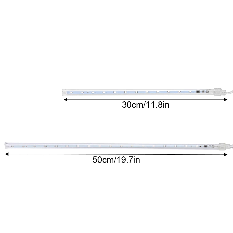 30cm 50cm 8 Tubes Waterproof Meteor Shower Rain LED String Light With Remote Control Outdoor Christmas Decoration for Home Tree