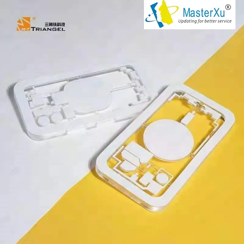 MasterXu M-Triangle MTเลเซอร์เครื่องปกหลังป้องกันแม่พิมพ์ซิลิโคนสําหรับiPhone 8 8P X XR XS 11 12 Mini Pro Max 13 รุ่น