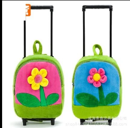 baby school bag with wheels for kindergarten  kids little trolley backpack  baby school bag cartoon Rolling Backpack for school