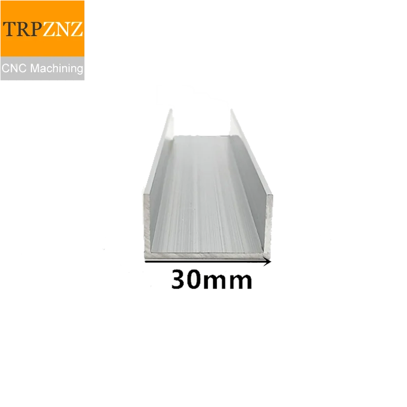 U-shape Aluminum, Outer width 30mm, length 50cm,aluminum alloy glass covered edge strip