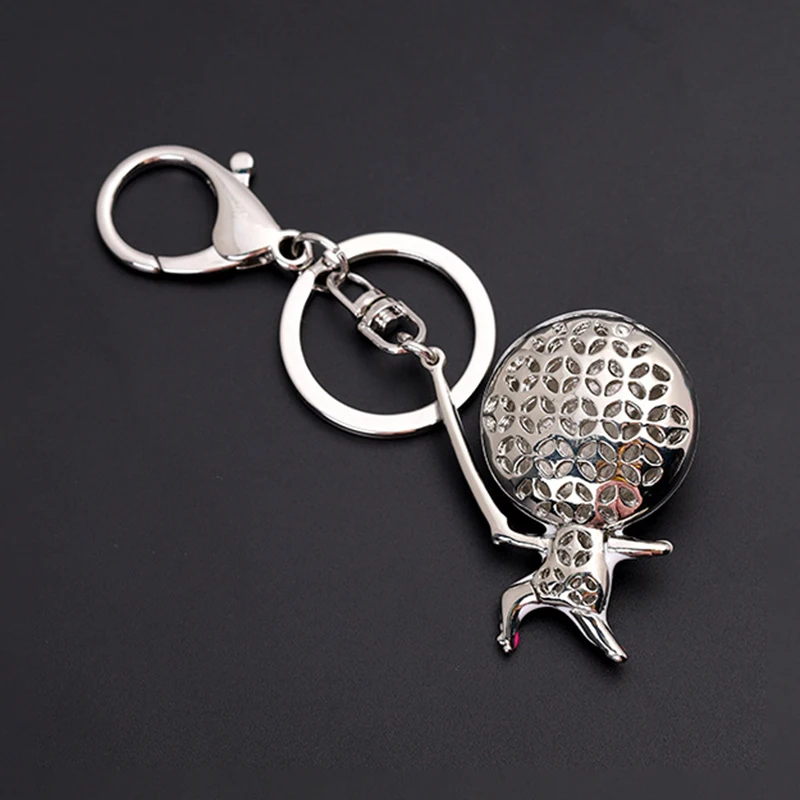 New Sports Fencing Villain Metal Skull Head Keychain Three-Dimensional Fencer Club Commemorative Gift Men Women Keyring Jewelry