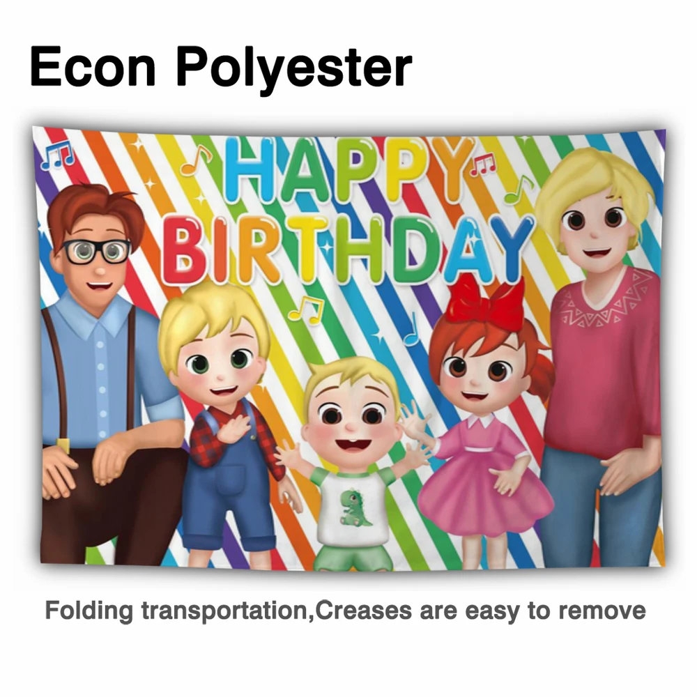 Funnytree การ์ตูน Rainbow ครอบครัววันเกิดเด็กผู้หญิงเด็กทารกฝักบัวปาร์ตี้ซัพพลายตกแต่งที่กำหนดเองการถ่ายภาพพื้นหลัง