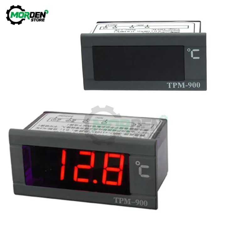 TPM-900 AC 220V Digital Thermometer Pyrometer -30C-110C Incubator Fridge Boiler Temperature Meter Sensor with NTC Thermister