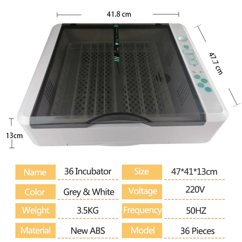 Newest 36 -120 Eggs Full Automatic Chicken Egg Incubator Brooder Hatchery Poultry equipment incubator Machine Automatic Turn Egg