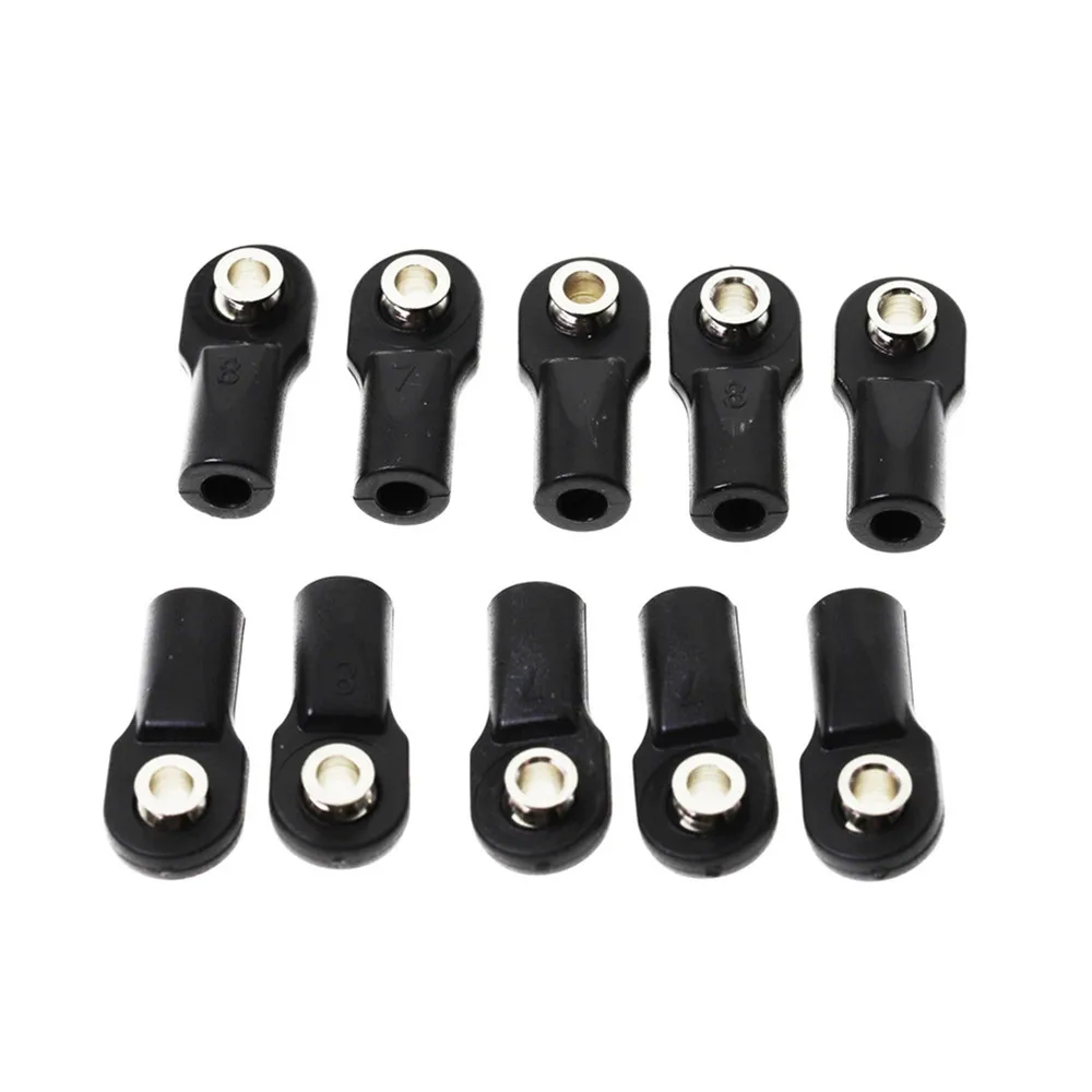 10PCS Universal M4 Link Tie Rod Ends Ball Head for 1/10 1/8 SCX10 TRX4 RC Climbing Model Car Accessories