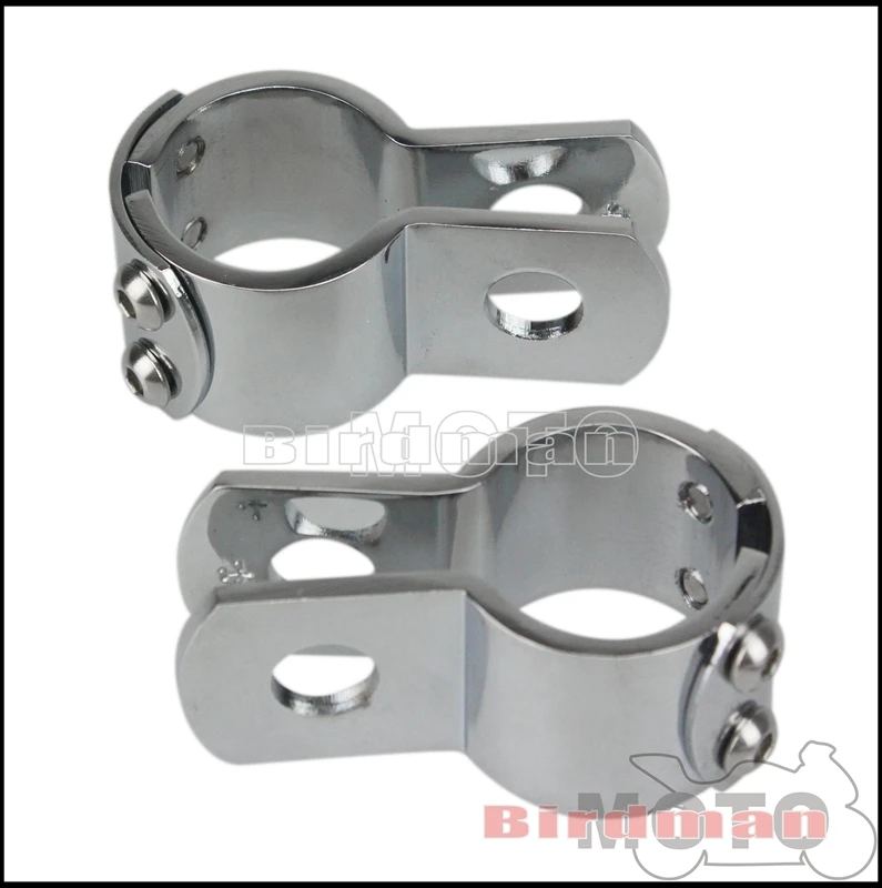 Universal Motorcycle 28mm 32mm 38mm Highway Engine Guard Foot Peg Footrests Mount Clamps For Harley Dyna Honda Cafe Racer Bobber