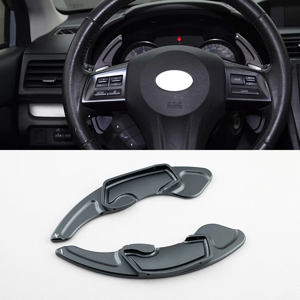 

For Subaru Forester XV Impreza Outback BRZ Legacy Toyota GT86 Alloy Steering Wheel Shift Paddle Extended Cover Trim Parts