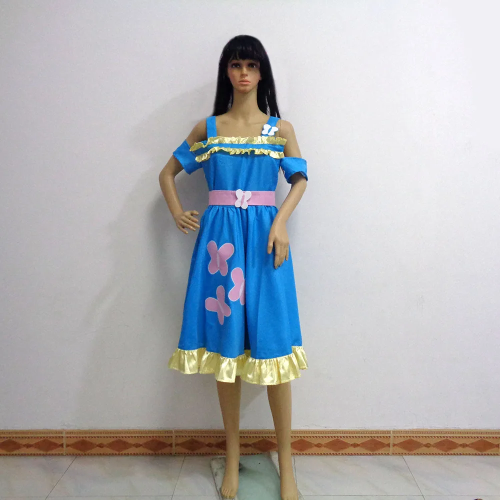 

Pony Fluttershy Human Princess Dress Cos Christmas Party Halloween Uniform Outfit Cosplay Costume Customize Any Size