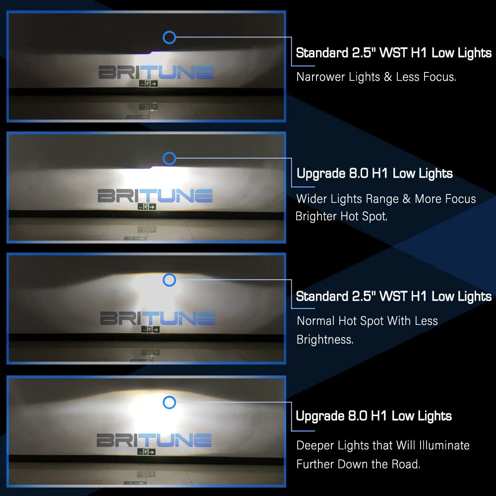 Obiektyw bi-ksenonowy 2,5-calowy czarny projektor reflektorów z diodami LED Angel Eyes Devil Eyes, soczewka, soczewki biksenonowa, tuning H1 H7 H4,