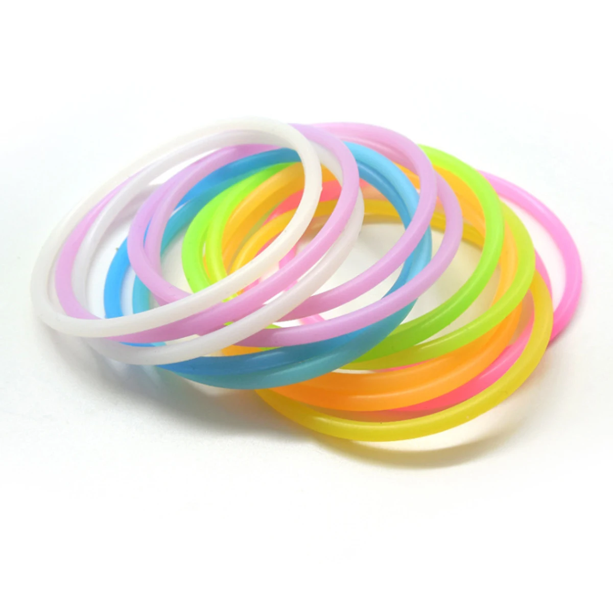 New color silicone  Women  Hair Bands Waterproof Sports Bracelet Elastic Hair Rope Fashion Hair Accessoires