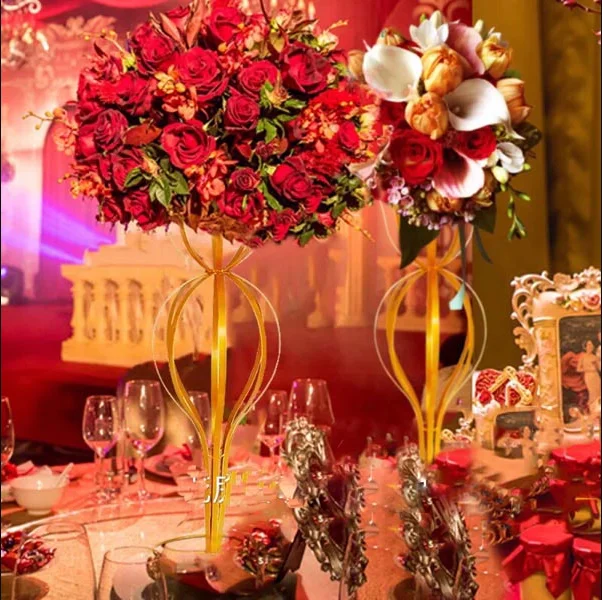 10pcs 80cm) design wedding table centerpiece flower arranging wrought iron stands  senyu0861