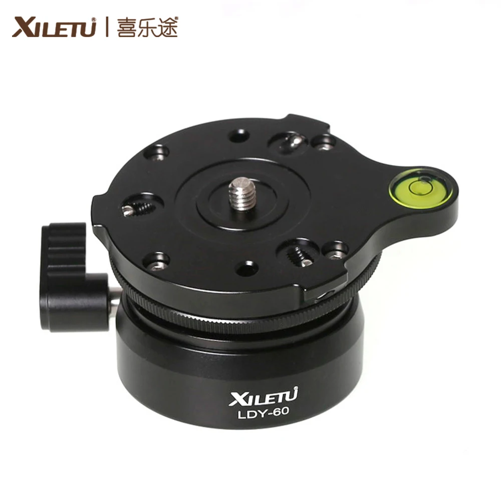 

XILETU LDY-60 Tripod Head Leveling Base Level Horizontal Adjustment Platform for Tripod Pan-tilt Panoramic Platform