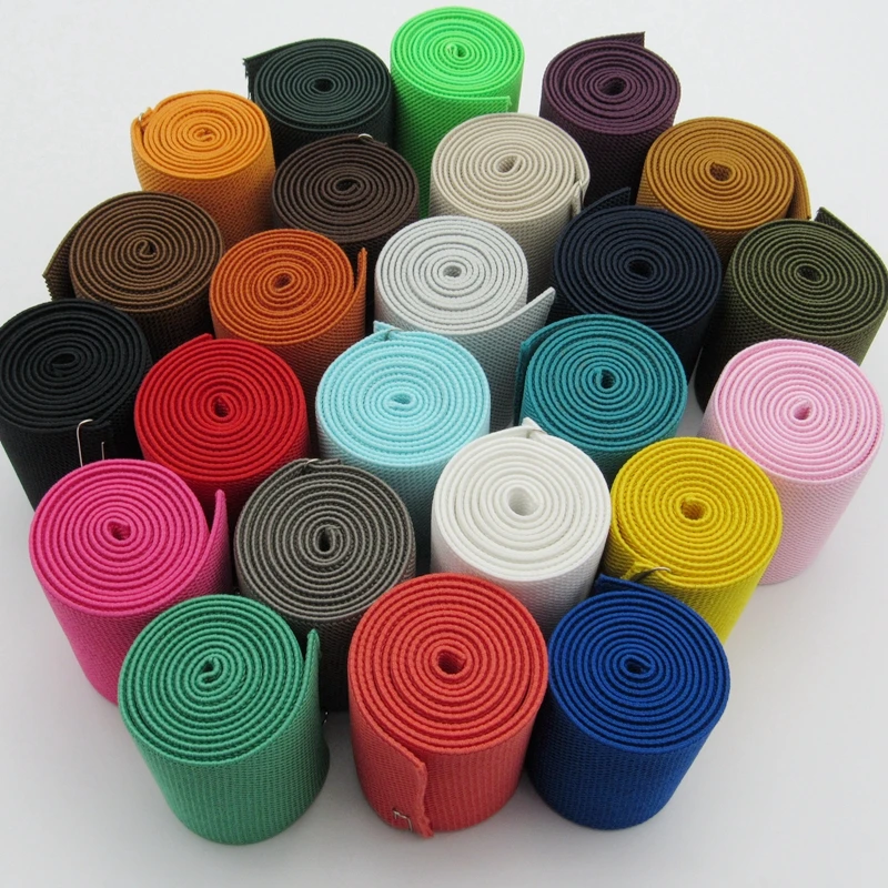 Thicken Elastic Band 7-7.5CMwidth Color Rubber Band High Elastic Rubber Band Flat Pants Belt Elastic Accessories