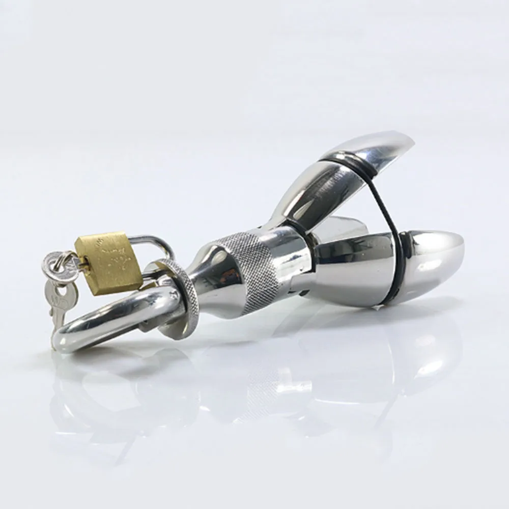 Anal Expansion Expander Butt Anus Plug Stainless Steel Sex Toys for Women Men Fetish Anal Vaginal Dilator