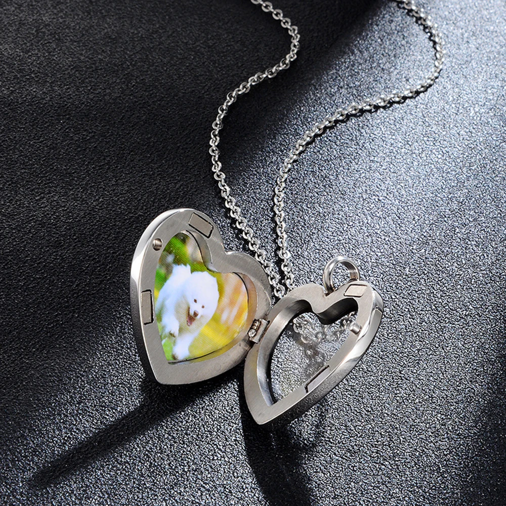 Anztilam Stainless Steel Custom Photos Pendants Necklace For Women Men Hip Hop Customized Jewelry With Long Chain Free Shipping