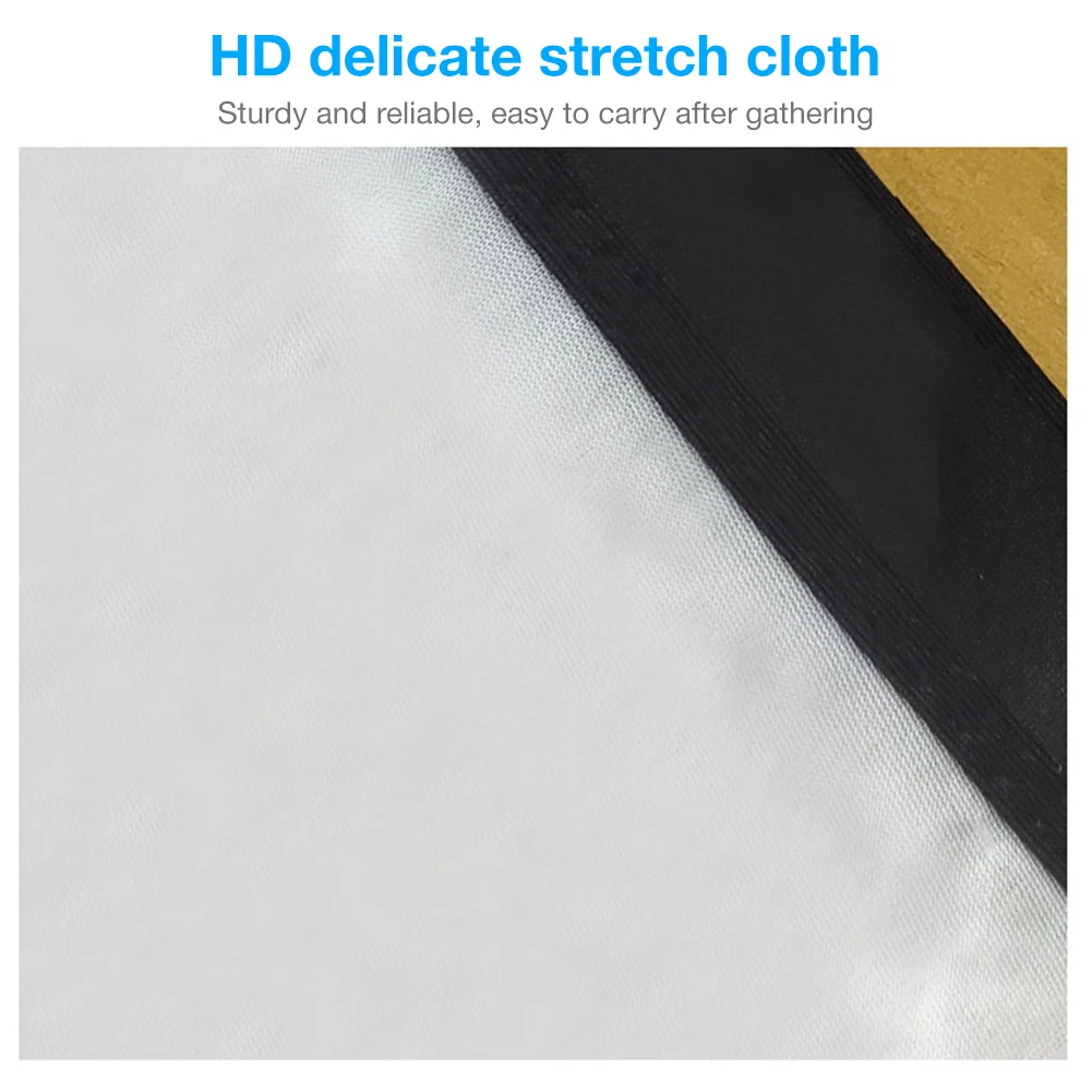 150 zoll 4:3 Tragbare Falten Film Bildschirm HD Falte-widerstehen Indoor Outdoor Projektor Bildschirm Für Reise Home Theatre