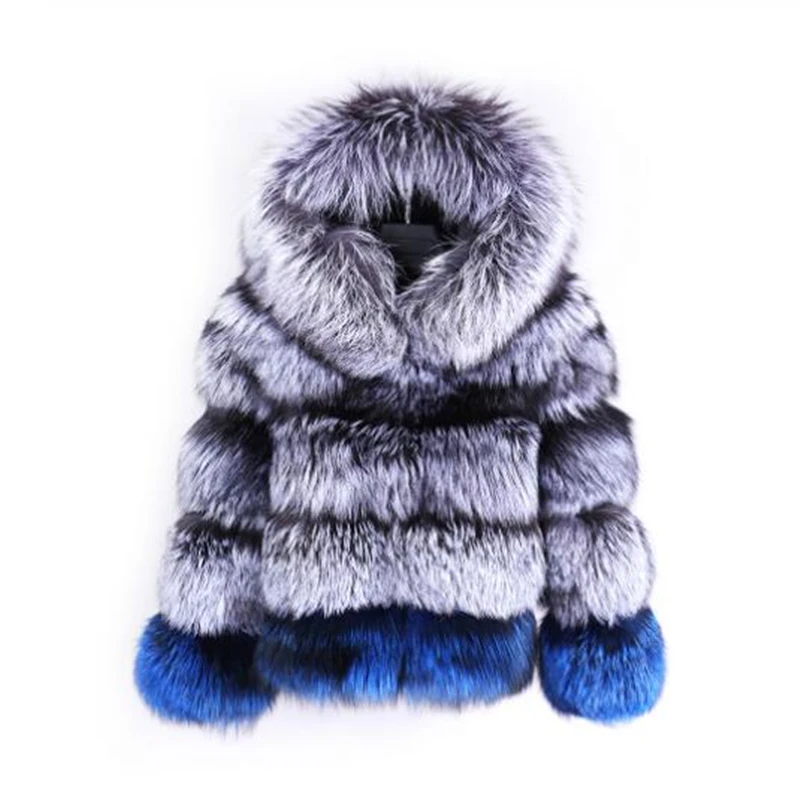 

2022 new fashion natural real fox fur coat real fox fur coat fox fur hat ladies winter natural fur thick warm jacket