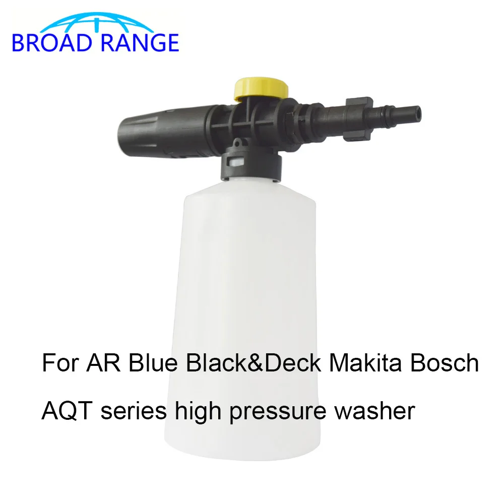 

High Pressure Washer Snow Foam Lance For AR Bosch AQT Makita BlackDeck Car Washers Soap Generator With Adjustable Sprayer Nozzle