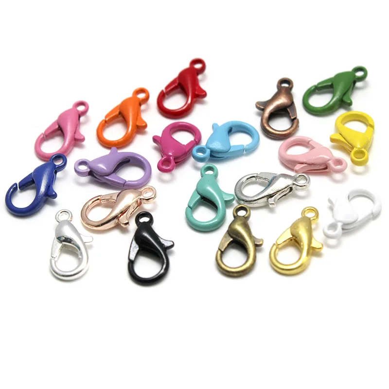 

30pcs/lot Metal Lobster Claw Clasps Hooks for Bracelets Necklace Chain Connector Accessories for DIY Jewelry Making Findings