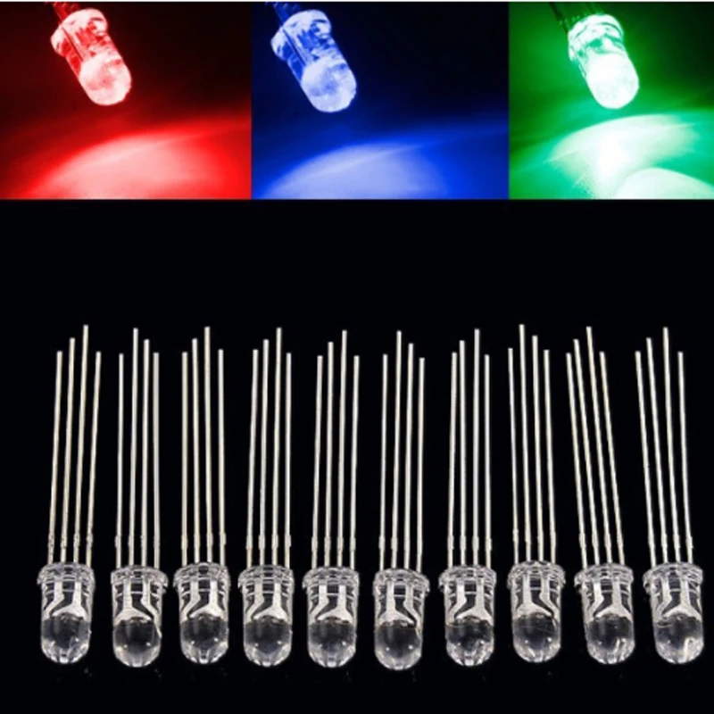 1000pcs 5mm led white/blue/red/yellow/green/pink light bulbs / 5MM White Colour LED emitting diode F5mm