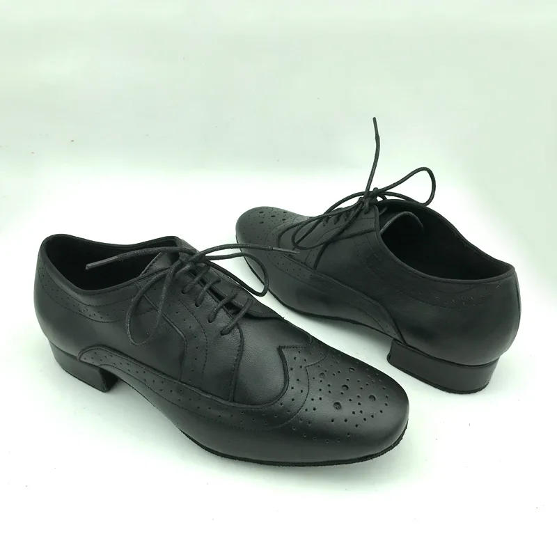 Professional & comfortable Mens ballroom dance shoes salsa shoes tango shoes in cow leather 8805