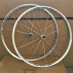 Silver Road Race Bicycle Wheelset, Climbing Wheel Set, Bearing Wheel, 700C