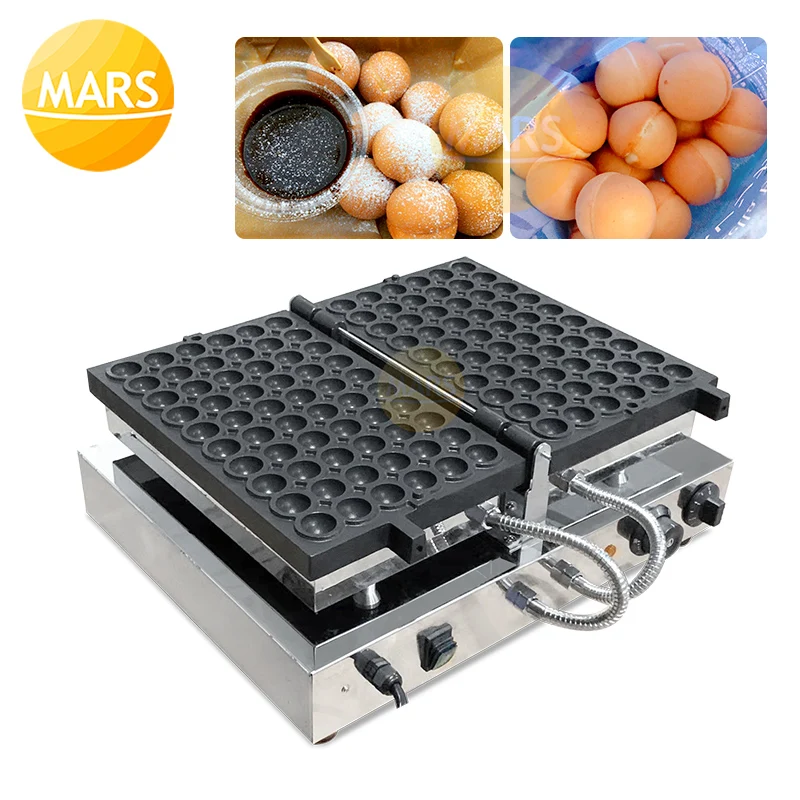 

Commercial 60pcs Baby Castella Maker Ball Shaped Waffle Machine Japanese Mini Frying Pan Sponge Cake Baker