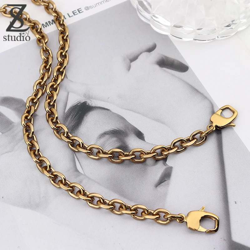 Luxury Bag Strap Small Size Original Old Gold O-Shaped Chain Bag Chain Replacement Shoulder Strap