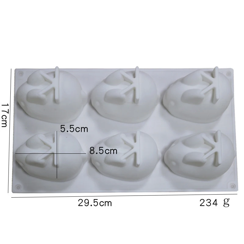 Rabbit Mousse Cooking Tools Silicone Mold Fondant Pastry Of Cake Decorating Polymer Resin Candy Sculpey