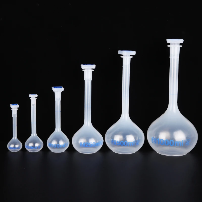 2 pieces/pack Plastic Volumetric Flask Shiking Measuring flask Laboratory Equipment